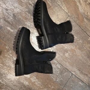 Sleek Black Women's Combat Boots